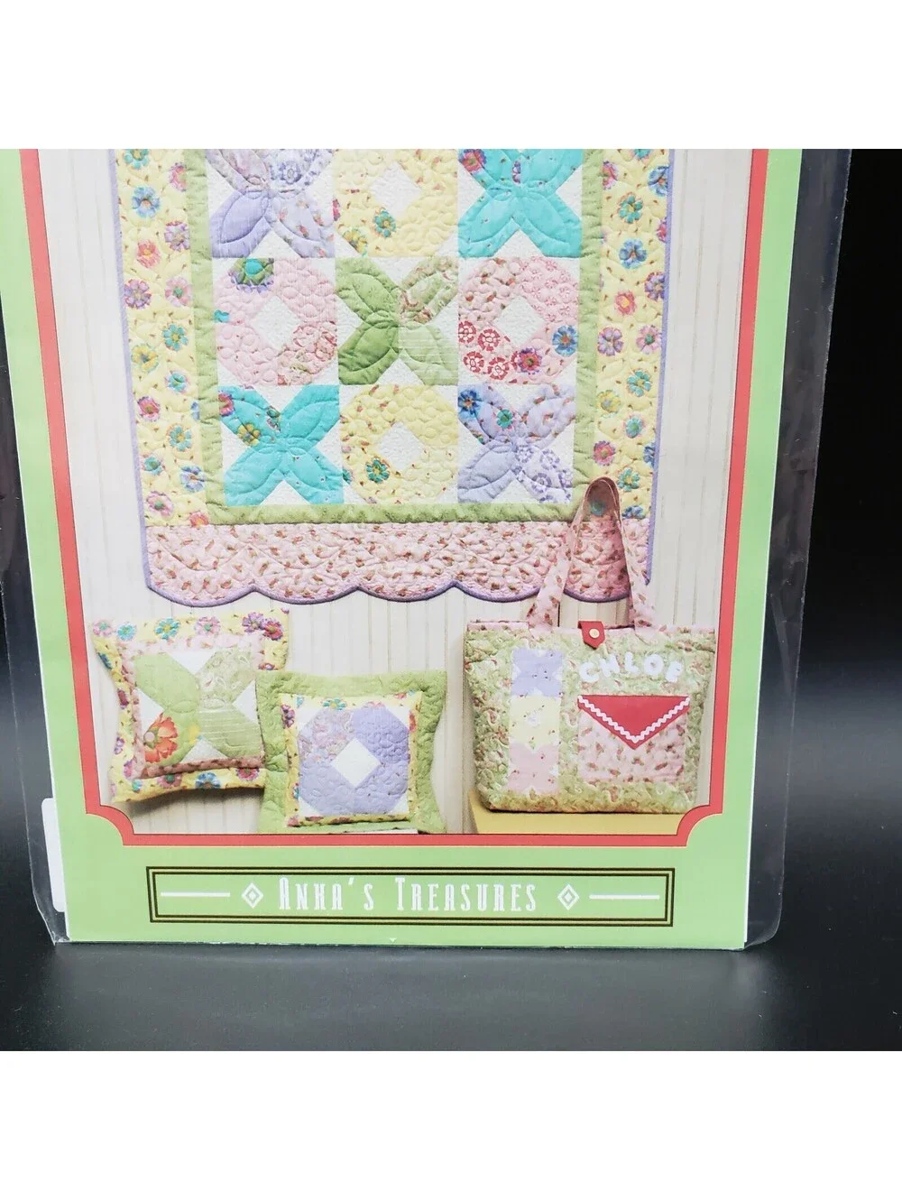 Anka's Treasures Baby Hugs & Kisses Quilt Pattern Pillows Diaper Bag NEW 2007